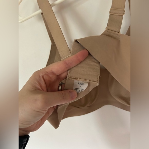 Knix Women's Padded V-Neck Evolution Bra - Tan Size 6 - Picture 5 of 6